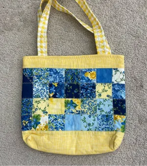vintage quilted tote bag NWT thumbnail 1