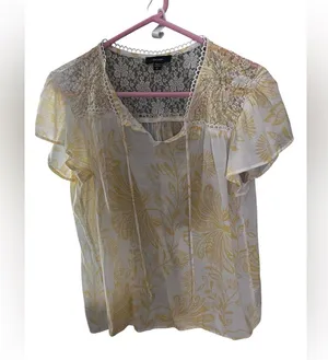 Cocomo Floral Lace Top - Cream and Yellow thumbnail 1