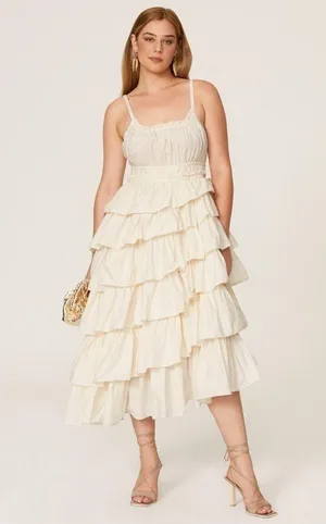 ULLA JOHNSON Estela Dress 100% Cotton thumbnail 5