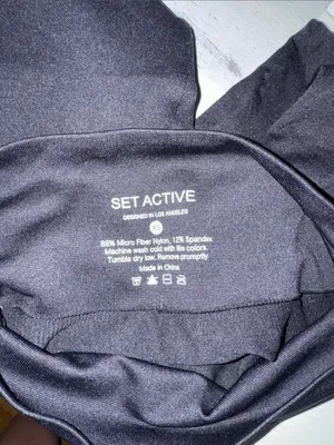 SET Active High Waisted Sportbody Black Athletic Leggings thumbnail 3