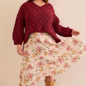 NEW Arula Floral Midi Skirt Plus Size 2X / B Available NWT thumbnail 2