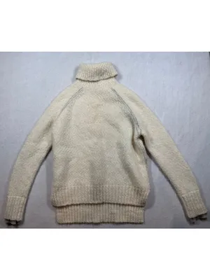 J.Crew Alpaca Merino Wool Cashmere Turtleneck Sweater Ivory Cream Womens Small S thumbnail 2