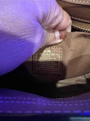 Coach Beige/Black Python Embossed Leather Swagger small tote thumbnail 10