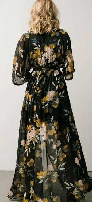 Baltic Born Kia Kimono Maxi Dress Short Sleeve New Without Tags Floral SOLD OUT thumbnail 2