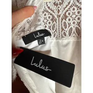 NWT Lulus Remarkable White Sheer Lace Short Sleeve Midi Dress Sheath Classy Sz S thumbnail 6