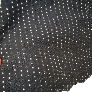 Ann Taylor Black White Polka Dot‎ Midi Dress Eyelet Hem Spaghetti Straps Size 4 thumbnail 6