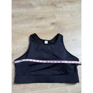 EUC Womens Fabletics Black‎ Trinity High Impact Sports Bra 2X 18-20 Back Pocket thumbnail 6