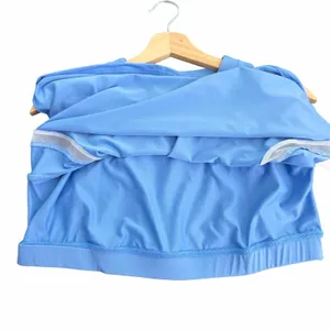 Lucky In Love Linen High Neck Action Tank Women L Peri Blue Tennis Pickleball thumbnail 9