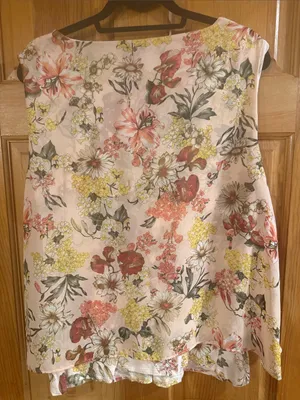 Roz & Ali floral sleeveless blouse size 1X . thumbnail 3