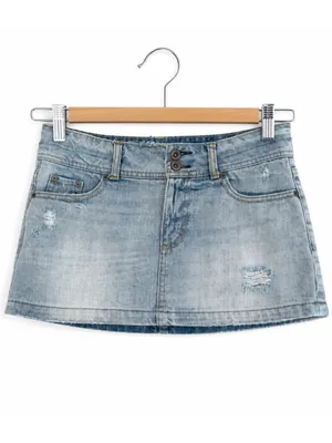American Eagle Outfitters Light Blue Denim Mini Skirt thumbnail 2
