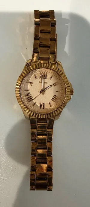 Fossil AM 4611 Women's All Stainless Steel Analog Date Day Gold Quartz‎ Watch thumbnail 1