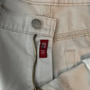 Vintage Polo Jeans Co Ralph Lauren Saturday Shorts Womens 10 White Denim Y2K thumbnail 8