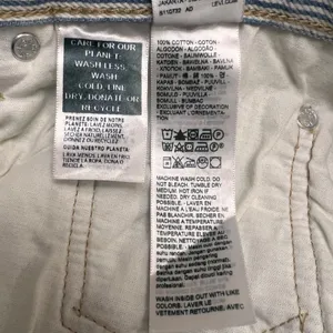 Levi's 501 Original Fit Women Size 31X30 Striped Denim Button Fly Straight Leg thumbnail 14
