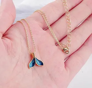Boutique Enameled Fish Tail Gold Tone Chain thumbnail 1
