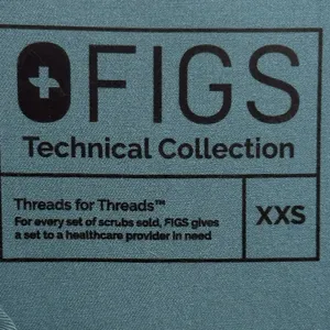 FIGS Womens Size XXS Scrub Top‎ Technical Collection Nurse Green Shirt FW1000 thumbnail 6