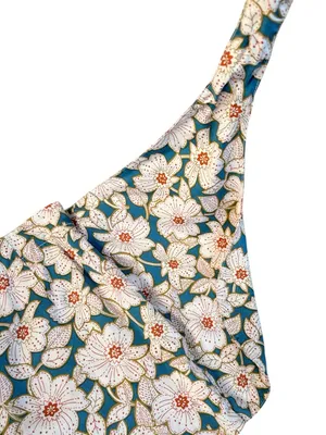 EUC Anthropologie Georgine Skirted Shorts Teal Floral Size XS thumbnail 7