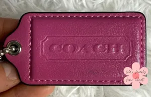 2.5" COACH Fob Bag Charm Hang tag Hangtag thumbnail 1