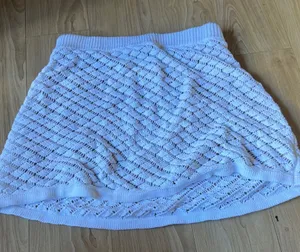 Meshki White Crochet Circle Skirt thumbnail 1