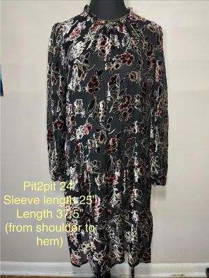 Julia Jordan New Floral Long-Sleeve Mini Dress Whimsigoth L thumbnail 3