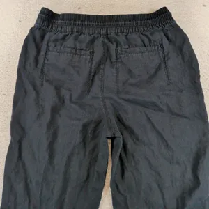Athleta Cabo Linen Jogger Pants Black Small 658556-01 Drawstring Relaxed Casual thumbnail 8