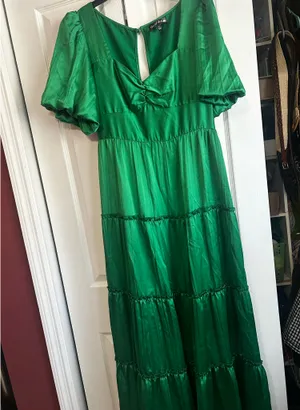 Green formal dress Size L thumbnail 1