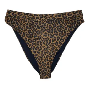 Dippin' Daisy's Women’s Animal Print Ultra High Waist Bikini Bottoms Size Medium thumbnail 1