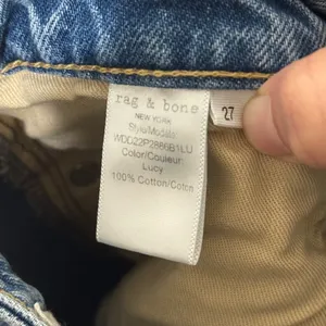 Rag & Bone Alex High Rise Straight Fit Size 27 Raw Hem Cotton Button Fly thumbnail 8