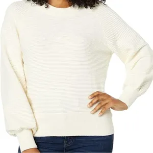 Madewell Women's Cream Crew Neck Long Sleeves Pullover Sweater Size XS‎ thumbnail 1
