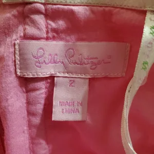 Lilly Pulitzer Pink & White Strapless Dress (2) thumbnail 6