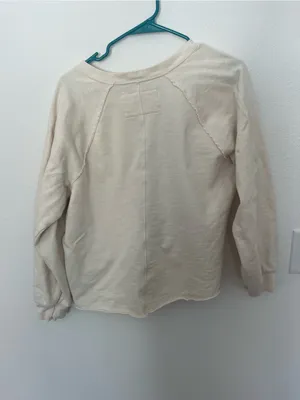 Anthropologie Pilcro Reworked Popover Cropped Sweatshirt thumbnail 5