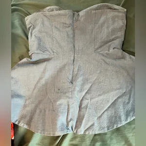 NY&Co Peplum Strapless Top with Sweetheart Neckline thumbnail 3