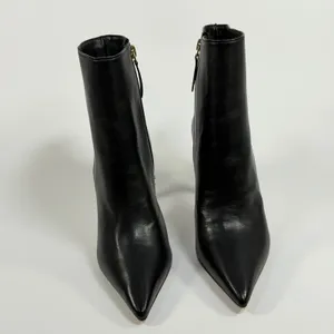 Schutz Size-5.5B Mikki Black Nappa Leather Pointed Toe Stiletto Ankle Boots thumbnail 10