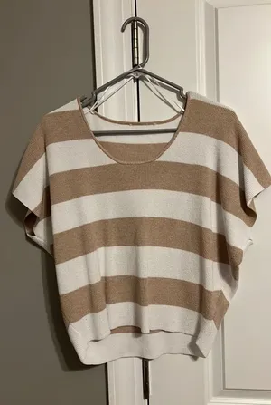 Off the shoulder sweater Tan thumbnail 1