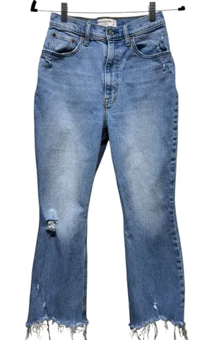 Abercrombie & Fitch Jeans Women 26/2R The Kick Flare Ultra High Rise‎ Curve Love thumbnail 1
