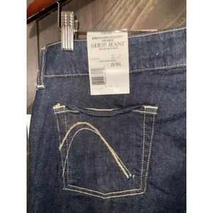 Y2K VTG Guess Women's NEW Jeans Sz 29 R Sweetheart Low Rise‎ Dark Boot Flare thumbnail 5