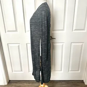 Ambiance long open cardigan Gray Size L thumbnail 2