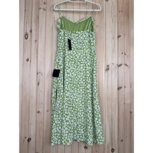 NWT Lulus Timeless Touch Green Floral Print A-Line Midi Dress Sundress Beachy XL thumbnail 6