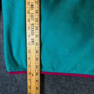 Patagonia Synchilla Fleece Pullover Teal Pink Trim Snap-T Women's Large thumbnail 6
