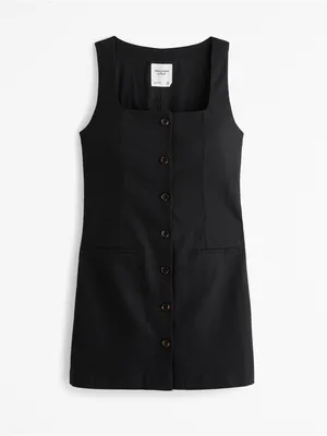 The Abercrombie & Fitch Mara Squareneck Linen-Blend Vest Mini Dress thumbnail 5