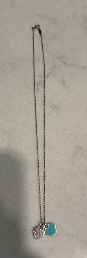 Tiffany & Co. Necklace Sterling Silver Heart thumbnail 1