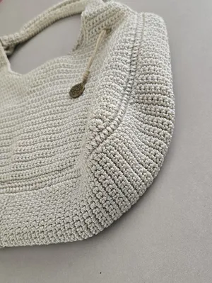 The Sak Cream Hand-crocheted Shoulder Bag thumbnail 4