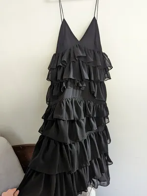 ZARA Poshmark ruffle dress thumbnail 3