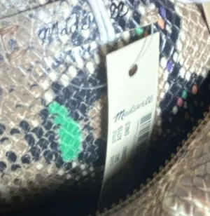 Madewell The Transport Camera Bag in Multicolor Snake-Embossed Leather thumbnail 5