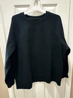 MADEWELL crew neck black sweatshirt size 2X 100% cotton oversized thumbnail 12