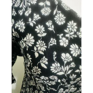 Y2K Cottagecore Coa Floral Dress Puff‎ Sleeve Coquette Fairy Largetal Cowgirl thumbnail 4