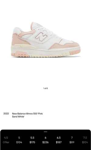 New balance 550 pink  thumbnail 3