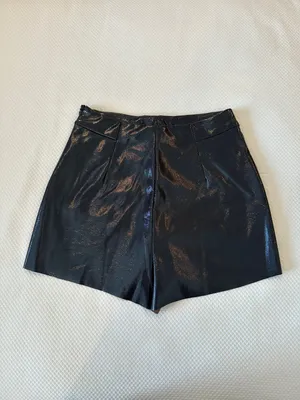 ZARA Patent Leather Shorts thumbnail 2