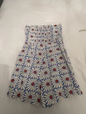 Blue flowered romper thumbnail 3