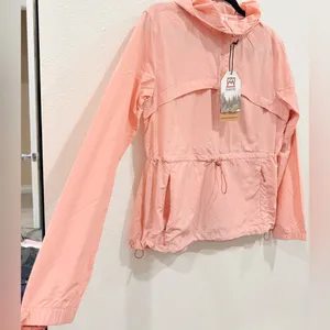 Avalanche Pink Lightweight Hooded Windbreaker Jacket • Zip Pockets • Size S thumbnail 2