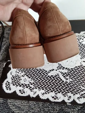 Dolce Vida Womens Sheena Brown Suede Loafers Chunky Platform Shoes Sz 7 thumbnail 7